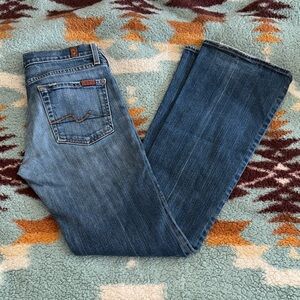 VINTAGE Y2k 7 for all mankind size 28 x 32 bootcut jeans denim